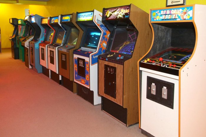 Arcade classic american museum games floor