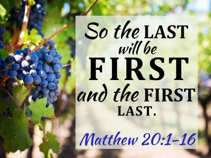 Vineyard jesus bible matthew 16 time parable 20 workers catholic sunday christ scripture laborers parables ordinary luke week labourers lds