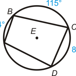 Inscribed quadrilaterals worksheet answer key